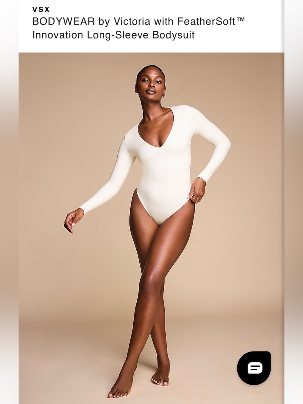Two BODYWEAR by Victoria with FeatherSoft Innovation Long-Sleeve Bodysuits